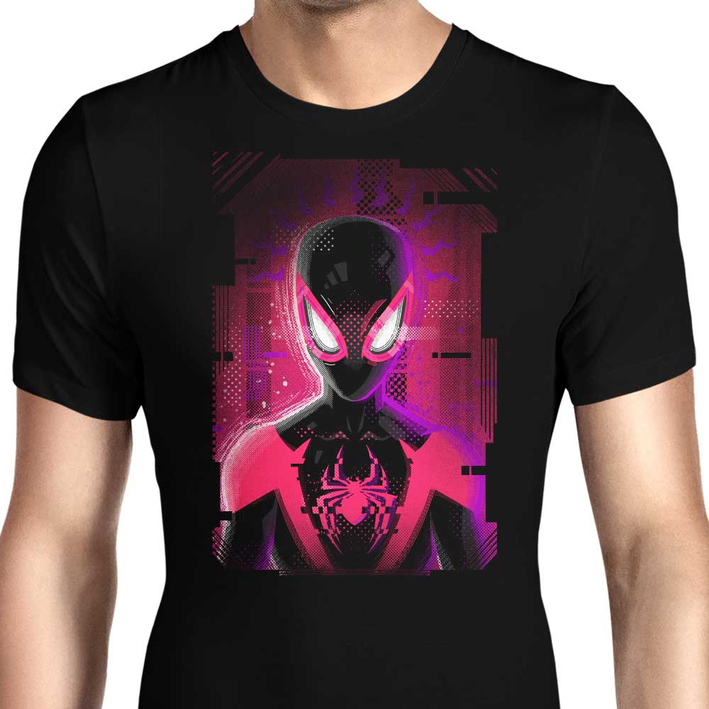 Glitched Morales Men's Apparel - Adult & Kids T-Shirts, Sweatshirts & Hoodies apparel design preview 1