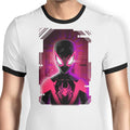 Glitched Morales Ringer - Adult & Kids T-Shirts, Sweatshirts & Hoodies apparel design preview 1
