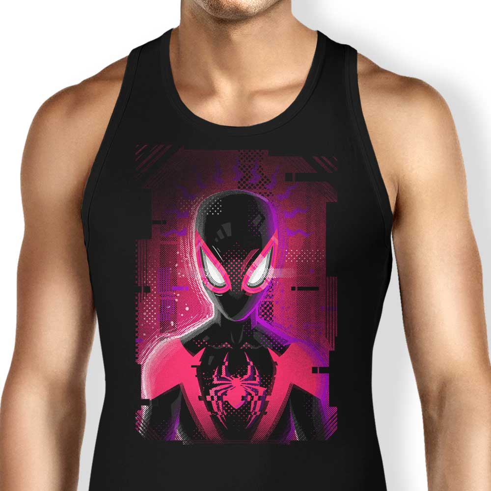 Glitched Morales Tank Top - Adult & Kids T-Shirts, Sweatshirts & Hoodies apparel design preview 1