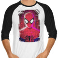 Glitched Parker 3/4 Sleeve Raglan - Adult & Kids T-Shirts, Sweatshirts & Hoodies apparel design preview 1