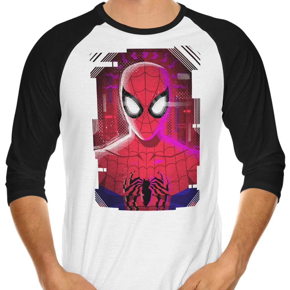 Glitched Parker 3/4 Sleeve Raglan - Adult & Kids T-Shirts, Sweatshirts & Hoodies apparel design preview 1