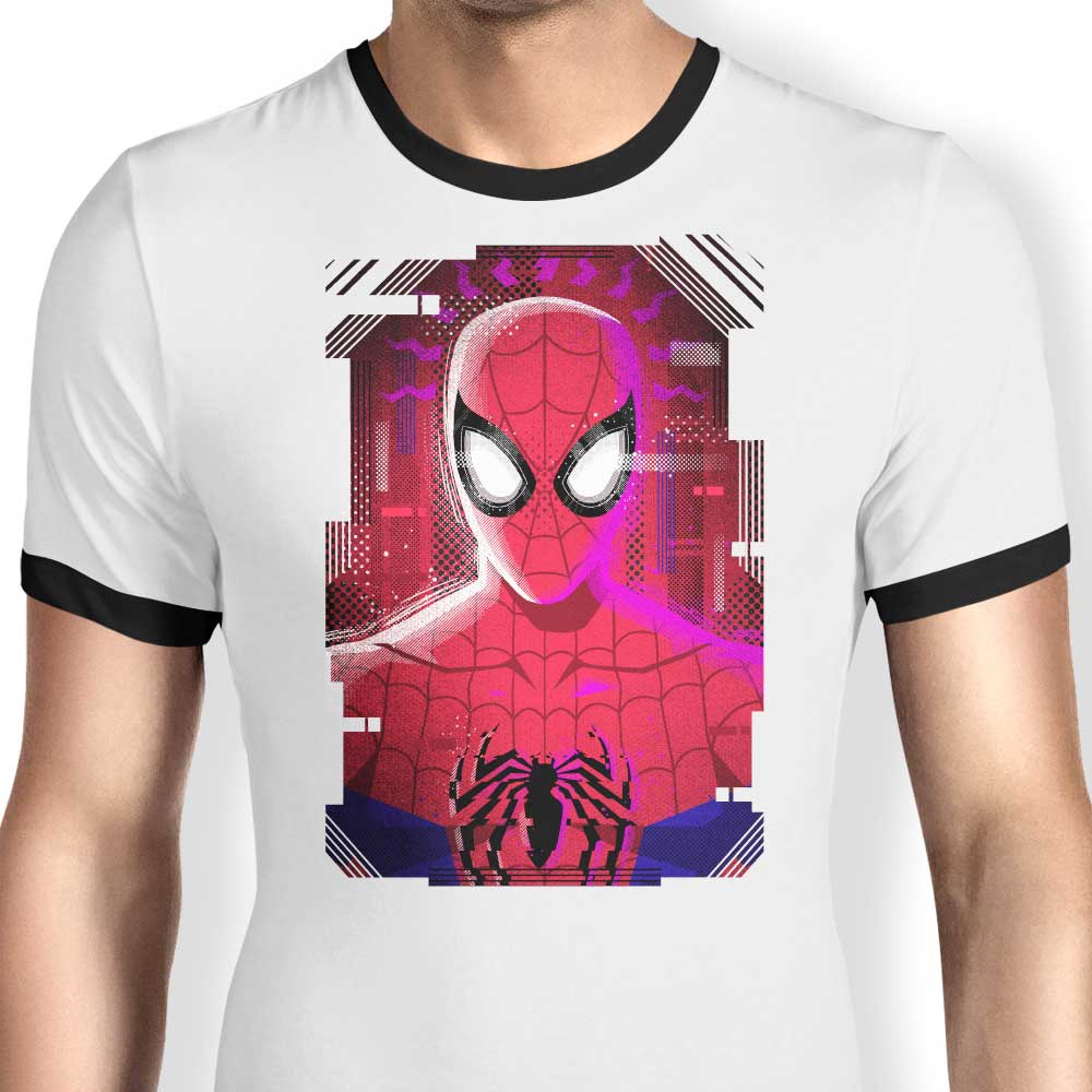 Glitched Parker Ringer - Adult & Kids T-Shirts, Sweatshirts & Hoodies apparel design preview 1