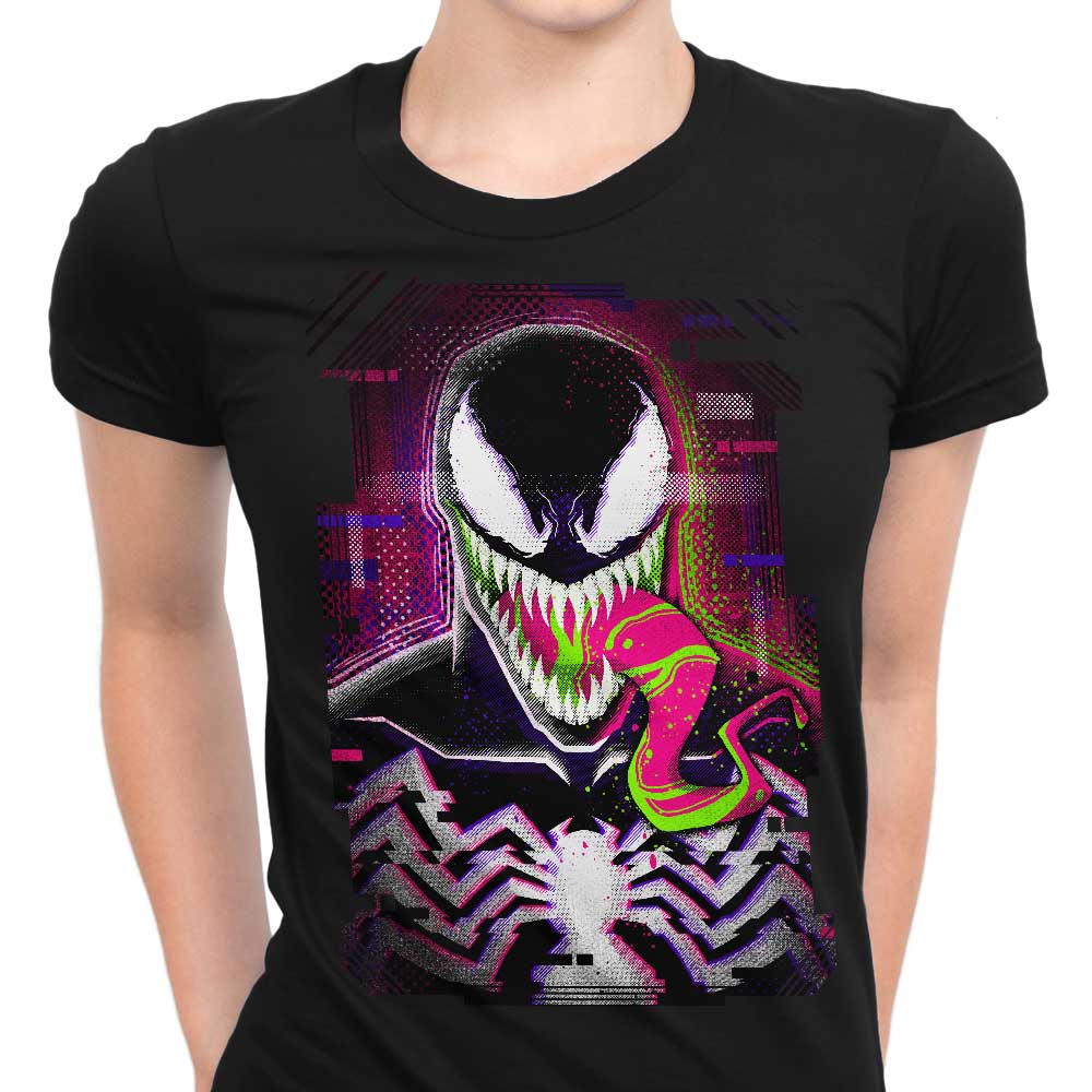 Glitched Symbiote Women's Apparel - Adult & Kids T-Shirts, Sweatshirts & Hoodies apparel design preview 1