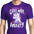 Glitter, Water, and Anxiety Men's Apparel - Adult & Kids T-Shirts, Sweatshirts & Hoodies apparel design preview 1
