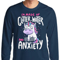Glitter, Water, and Anxiety - Adult & Kids T-Shirts, Sweatshirts & Hoodies apparel design preview 1