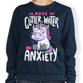 Glitter, Water, and Anxiety - Adult & Kids T-Shirts, Sweatshirts & Hoodies apparel design preview 1
