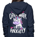Glitter, Water, and Anxiety - Adult & Kids T-Shirts, Sweatshirts & Hoodies apparel design preview 1