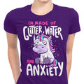 Glitter, Water, and Anxiety Women's Apparel - Adult & Kids T-Shirts, Sweatshirts & Hoodies apparel design preview 1