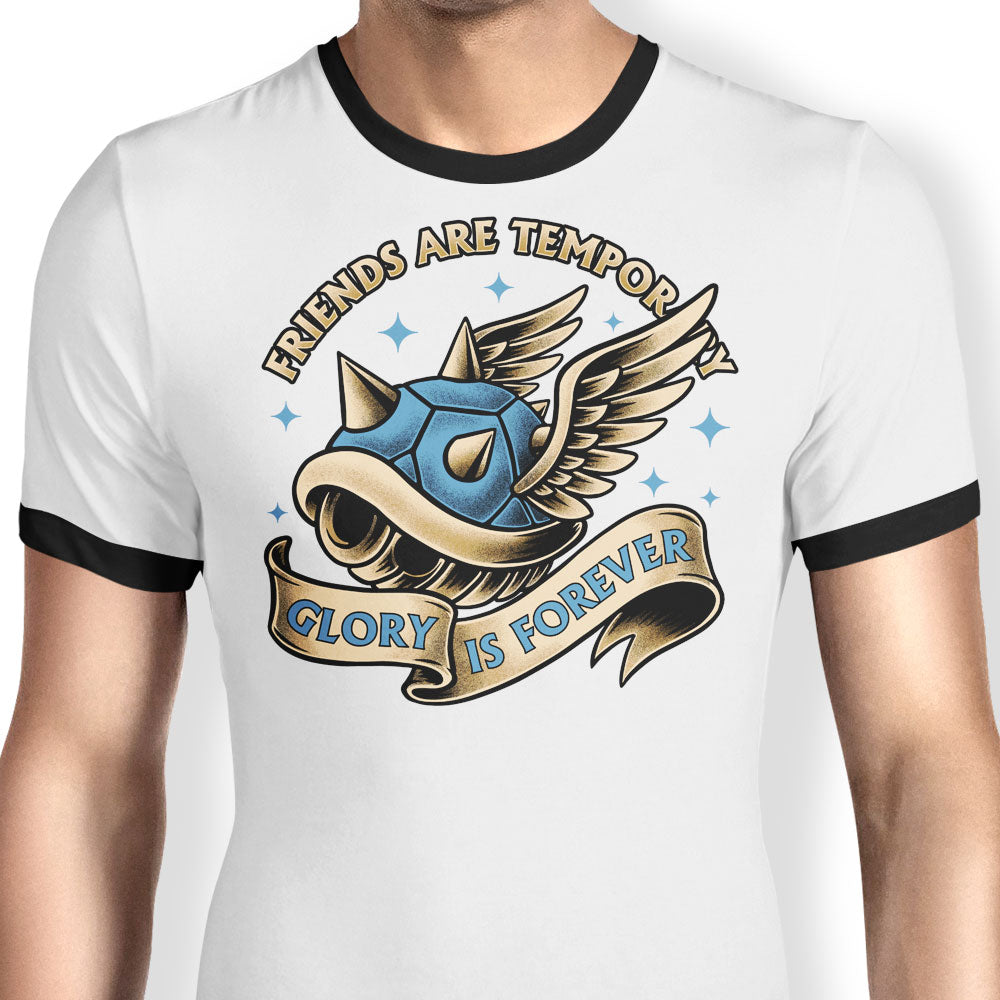 Glory is Forever Ringer - Adult & Kids T-Shirts, Sweatshirts & Hoodies apparel design preview 1