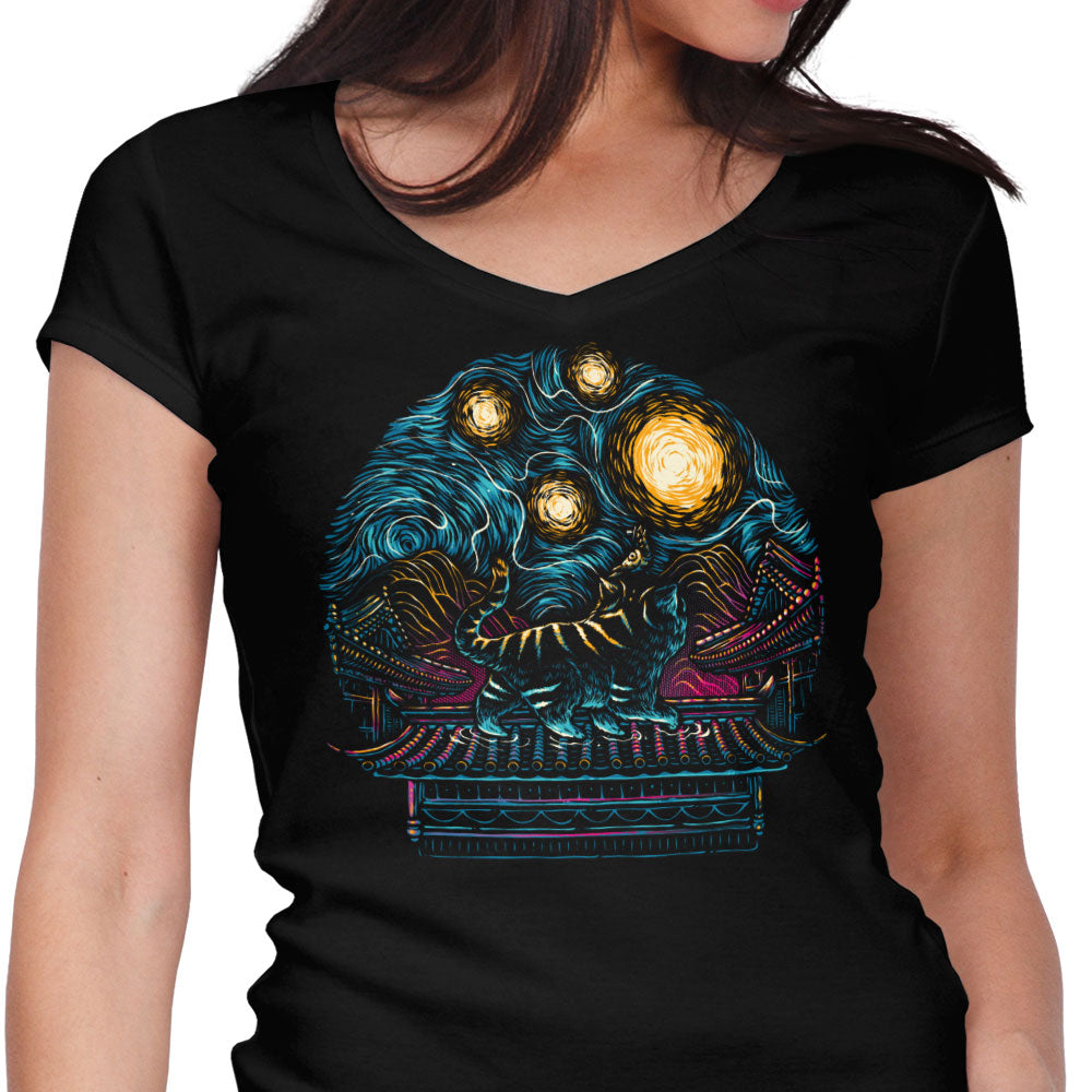 Glow of the Honmoon Women's V-Neck - Adult & Kids T-Shirts, Sweatshirts & Hoodies apparel design preview 1