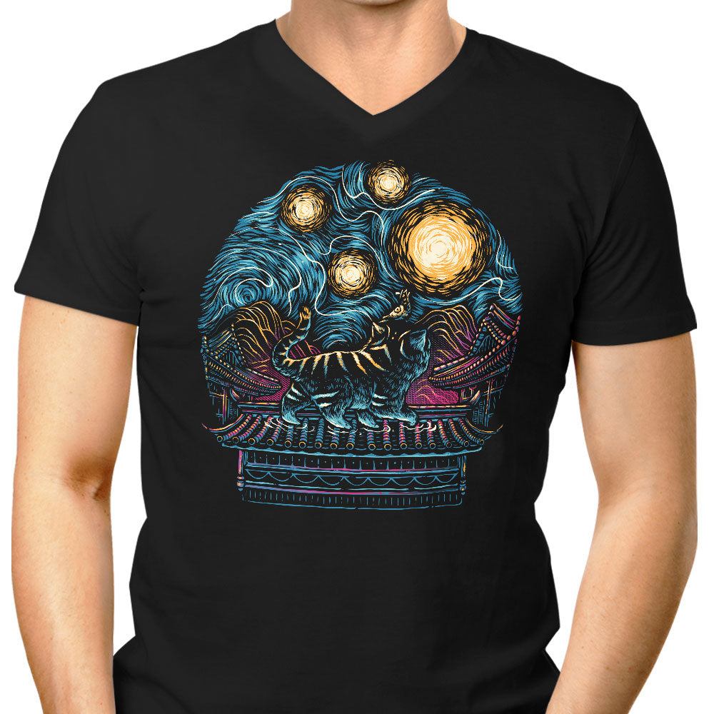 Glow of the Honmoon Men's V-Neck - Adult & Kids T-Shirts, Sweatshirts & Hoodies apparel design preview 1