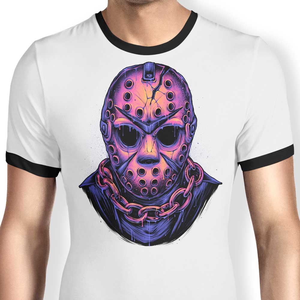 Glowing Camper Ringer - Adult & Kids T-Shirts, Sweatshirts & Hoodies apparel design preview 1