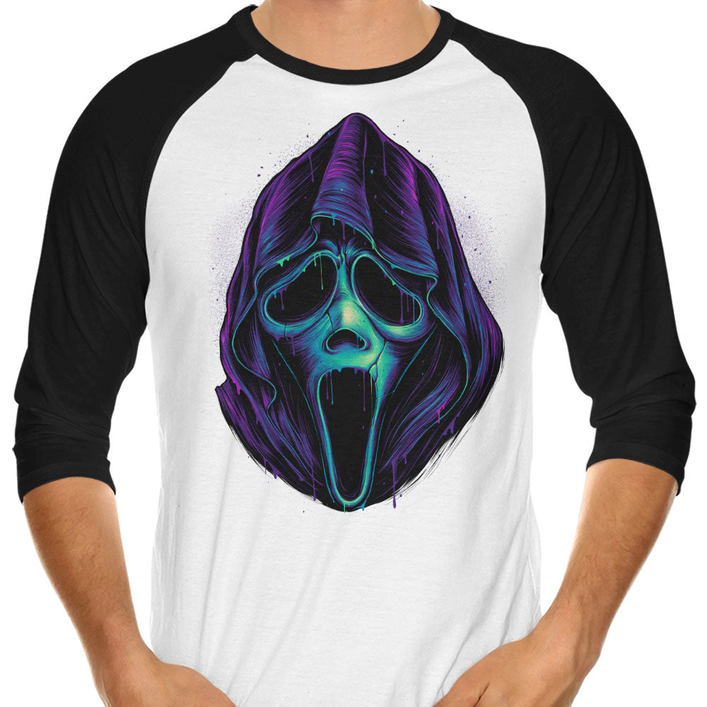 Glowing Ghost 3/4 Sleeve Raglan - Adult & Kids T-Shirts, Sweatshirts & Hoodies apparel design preview 1