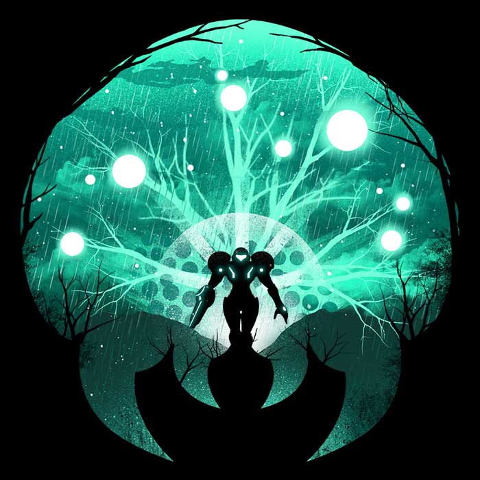 Glowing Hunter - Adult & Kids T-Shirts, Sweatshirts & Hoodies apparel design preview 2