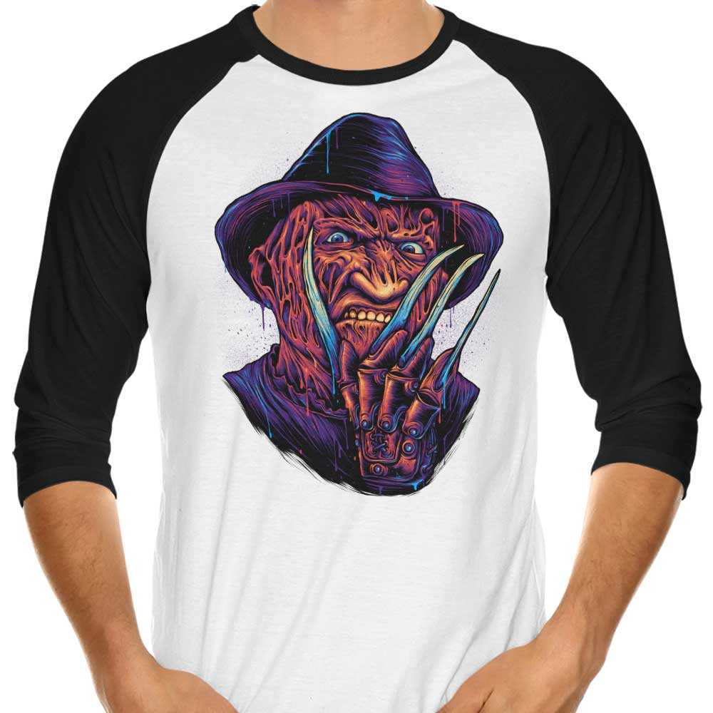 Glowing Nightmare 3/4 Sleeve Raglan - Adult & Kids T-Shirts, Sweatshirts & Hoodies apparel design preview 1