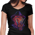 Glowing Nightmare Women's V-Neck - Adult & Kids T-Shirts, Sweatshirts & Hoodies apparel design preview 1