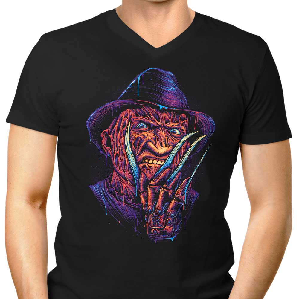 Glowing Nightmare Men's V-Neck - Adult & Kids T-Shirts, Sweatshirts & Hoodies apparel design preview 1