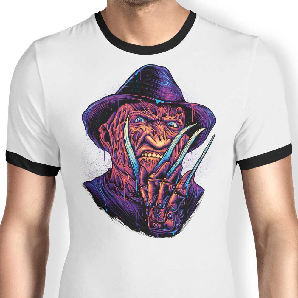 Glowing Nightmare Ringer - Adult & Kids T-Shirts, Sweatshirts & Hoodies apparel design preview 1
