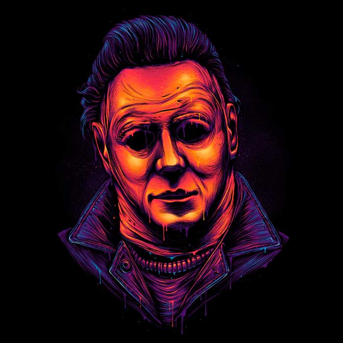 Glowing Slasher Women's Apparel - Adult & Kids T-Shirts, Sweatshirts & Hoodies apparel design preview 2