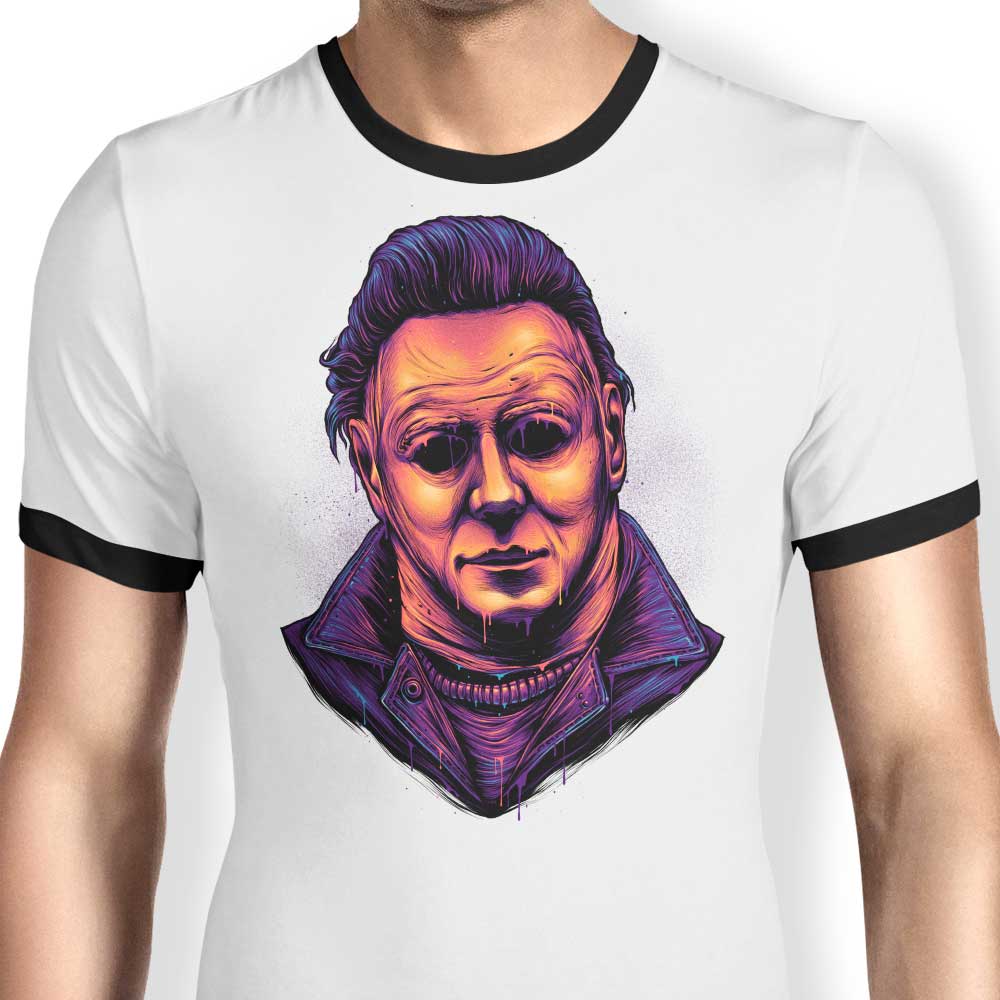 Glowing Slasher Ringer - Adult & Kids T-Shirts, Sweatshirts & Hoodies apparel design preview 1