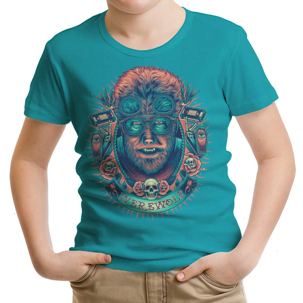 Glowing Werewolf Youth Apparel - Adult & Kids T-Shirts, Sweatshirts & Hoodies apparel design preview 1