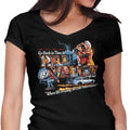 Go Back in Time Women's V-Neck - Adult & Kids T-Shirts, Sweatshirts & Hoodies apparel design preview 1