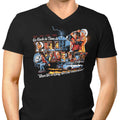 Go Back in Time Men's V-Neck - Adult & Kids T-Shirts, Sweatshirts & Hoodies apparel design preview 1