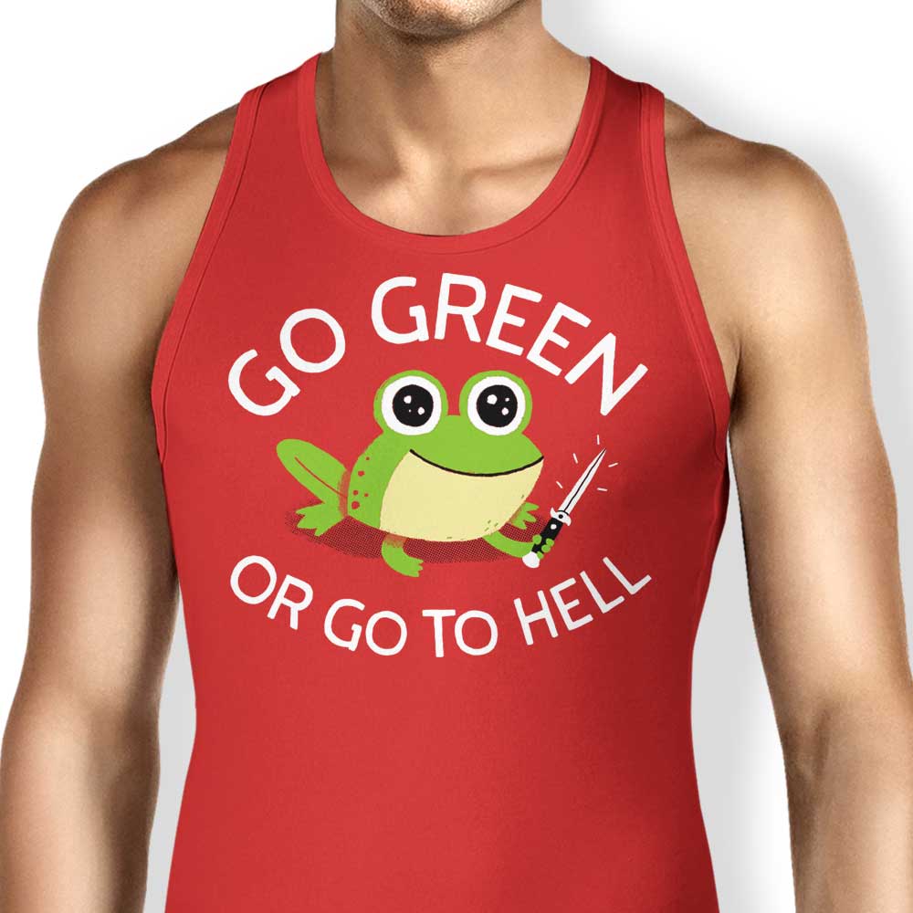 Go Green Tank Top - Adult & Kids T-Shirts, Sweatshirts & Hoodies apparel design preview 1