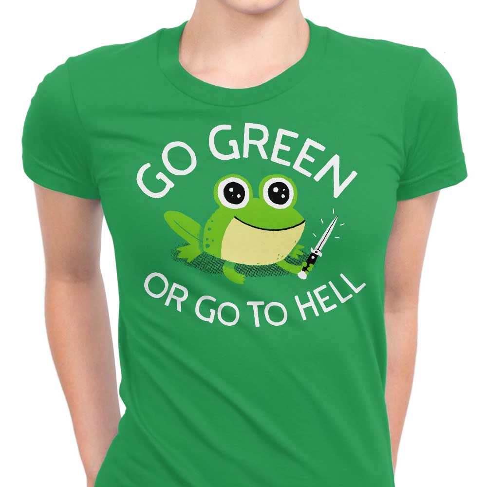 Go Green Women's Apparel - Adult & Kids T-Shirts, Sweatshirts & Hoodies apparel design preview 1