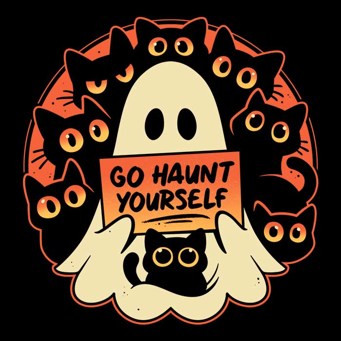 Go Haunt Yourself Men's Apparel - Adult & Kids T-Shirts, Sweatshirts & Hoodies apparel design preview 2