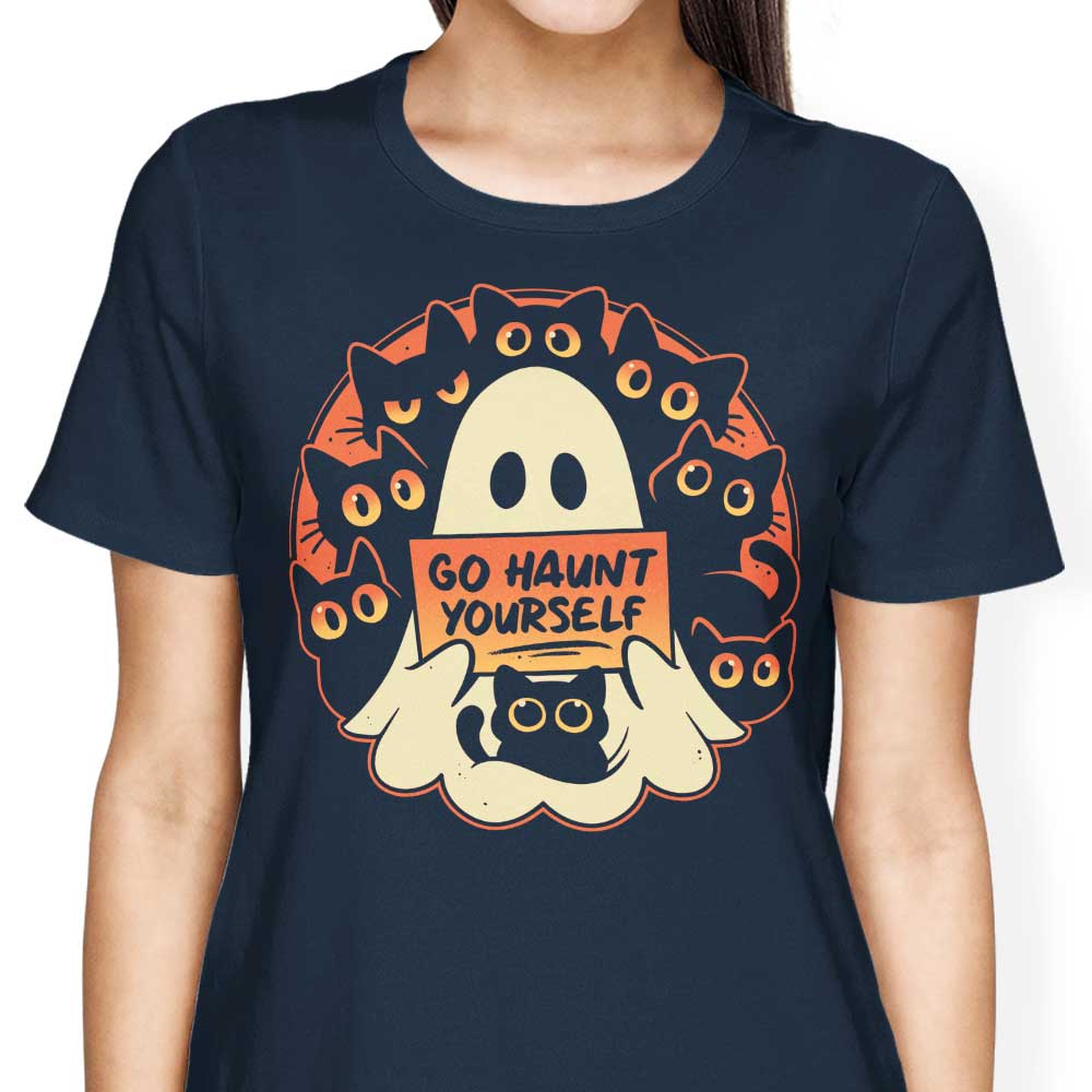 Go Haunt Yourself Women's Apparel - Adult & Kids T-Shirts, Sweatshirts & Hoodies apparel design preview 2
