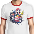 Go Kart Watercolor Ringer - Adult & Kids T-Shirts, Sweatshirts & Hoodies apparel design preview 1