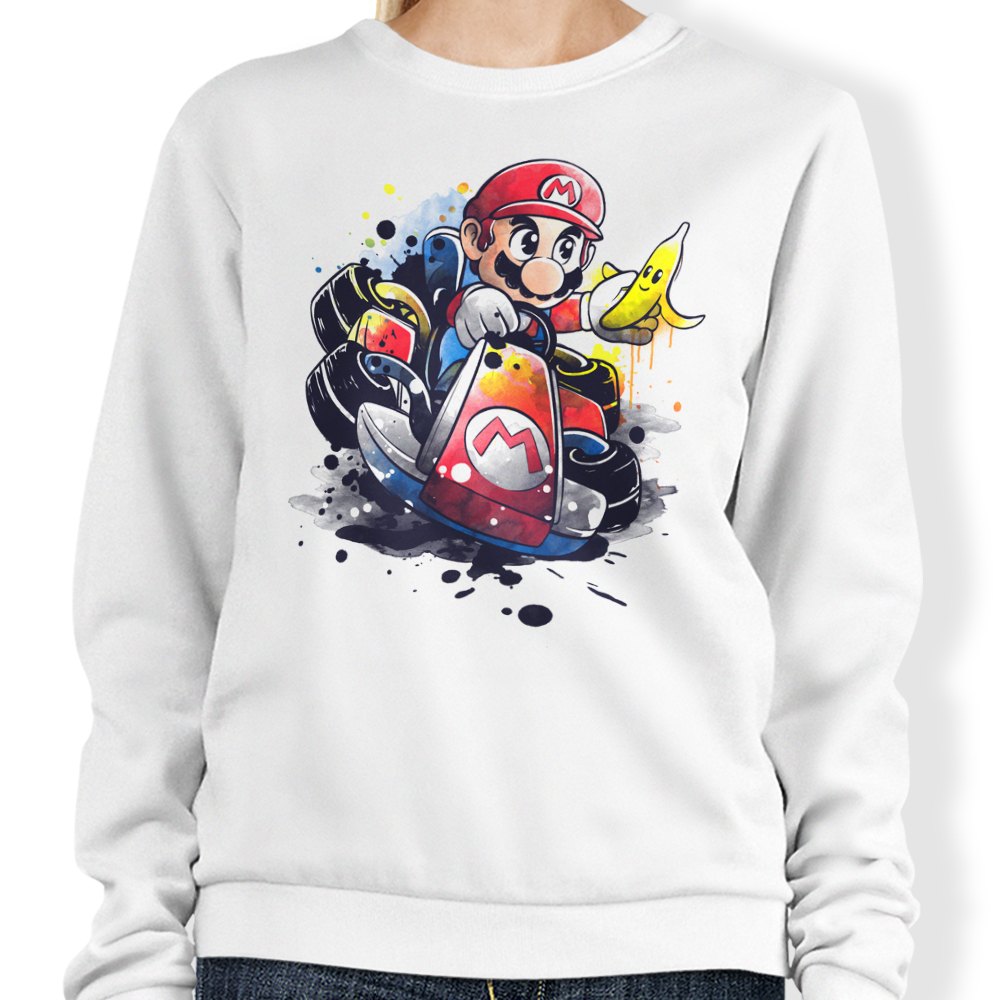 Go Kart Watercolor - Adult & Kids T-Shirts, Sweatshirts & Hoodies apparel design preview 1