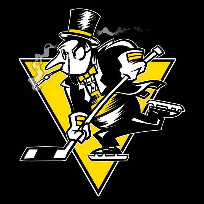 Go Pens Men's V-Neck - Adult & Kids T-Shirts, Sweatshirts & Hoodies apparel design preview 2