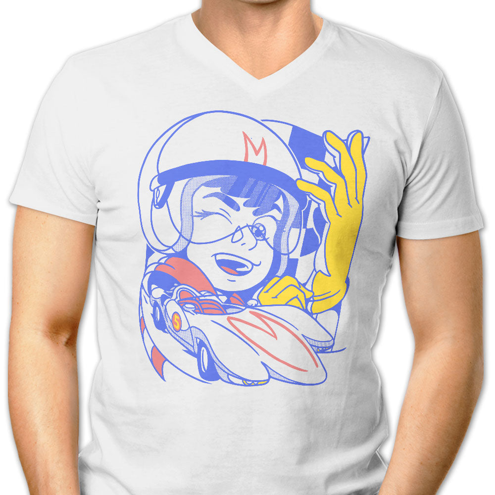 Go Speed, Men's V-Neck - Adult & Kids T-Shirts, Sweatshirts & Hoodies apparel design preview 1