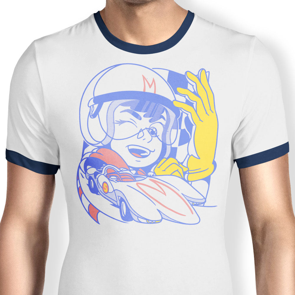 Go Speed, Ringer - Adult & Kids T-Shirts, Sweatshirts & Hoodies apparel design preview 1
