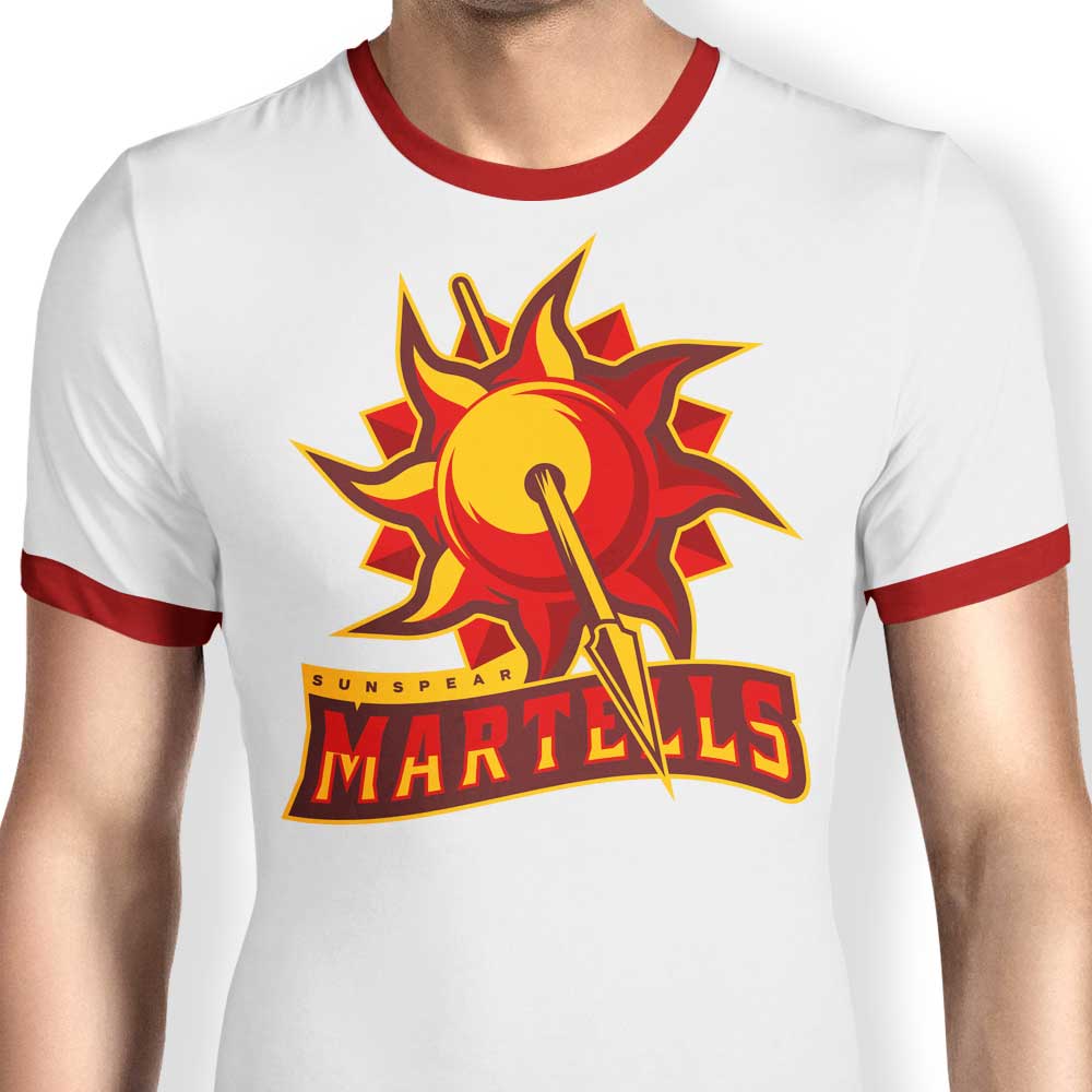Go Sunspears Ringer - Adult & Kids T-Shirts, Sweatshirts & Hoodies apparel design preview 1