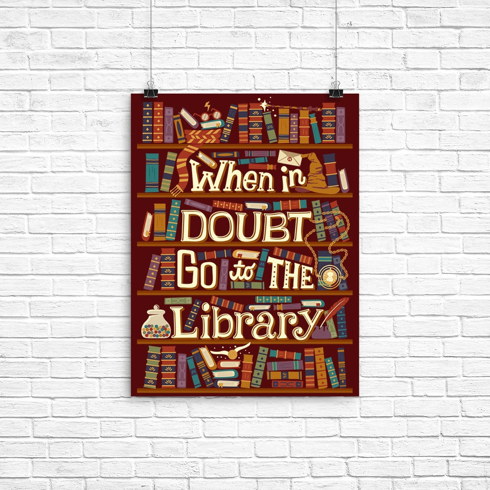 Go to the Library Poster - Adult & Kids T-Shirts, Sweatshirts & Hoodies apparel design preview 1