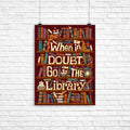 Go to the Library Poster - Adult & Kids T-Shirts, Sweatshirts & Hoodies apparel design preview 1