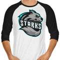 Go Wolves 3/4 Sleeve Raglan - Adult & Kids T-Shirts, Sweatshirts & Hoodies apparel design preview 1