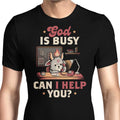 God is Busy Men's Apparel - Adult & Kids T-Shirts, Sweatshirts & Hoodies apparel design preview 1