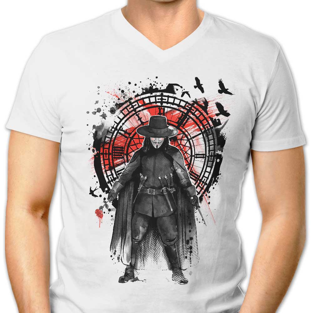 God Is In The Rain Men's V-Neck - Adult & Kids T-Shirts, Sweatshirts & Hoodies apparel design preview 1