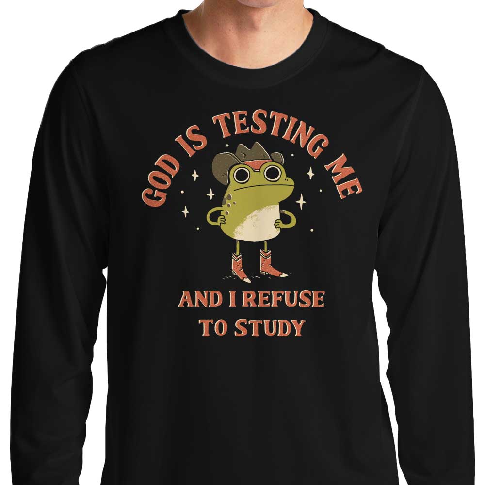God is Testing Me - Adult & Kids T-Shirts, Sweatshirts & Hoodies apparel design preview 1