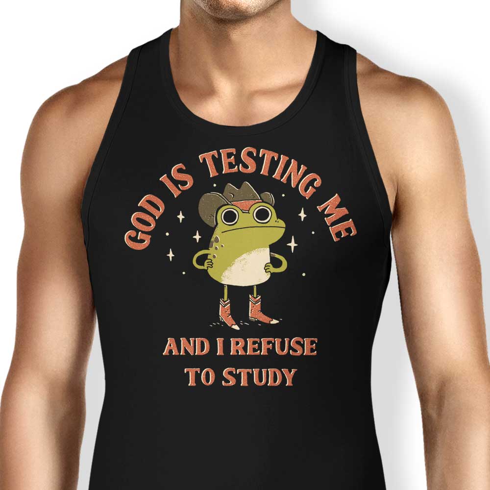 God is Testing Me Tank Top - Adult & Kids T-Shirts, Sweatshirts & Hoodies apparel design preview 1