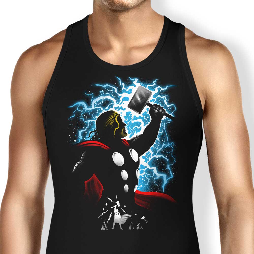 God of Thunder Tank Top - Adult & Kids T-Shirts, Sweatshirts & Hoodies apparel design preview 1