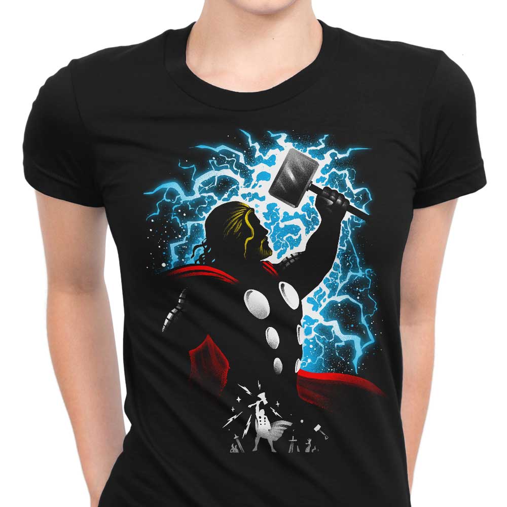 God of Thunder Women's Apparel - Adult & Kids T-Shirts, Sweatshirts & Hoodies apparel design preview 1