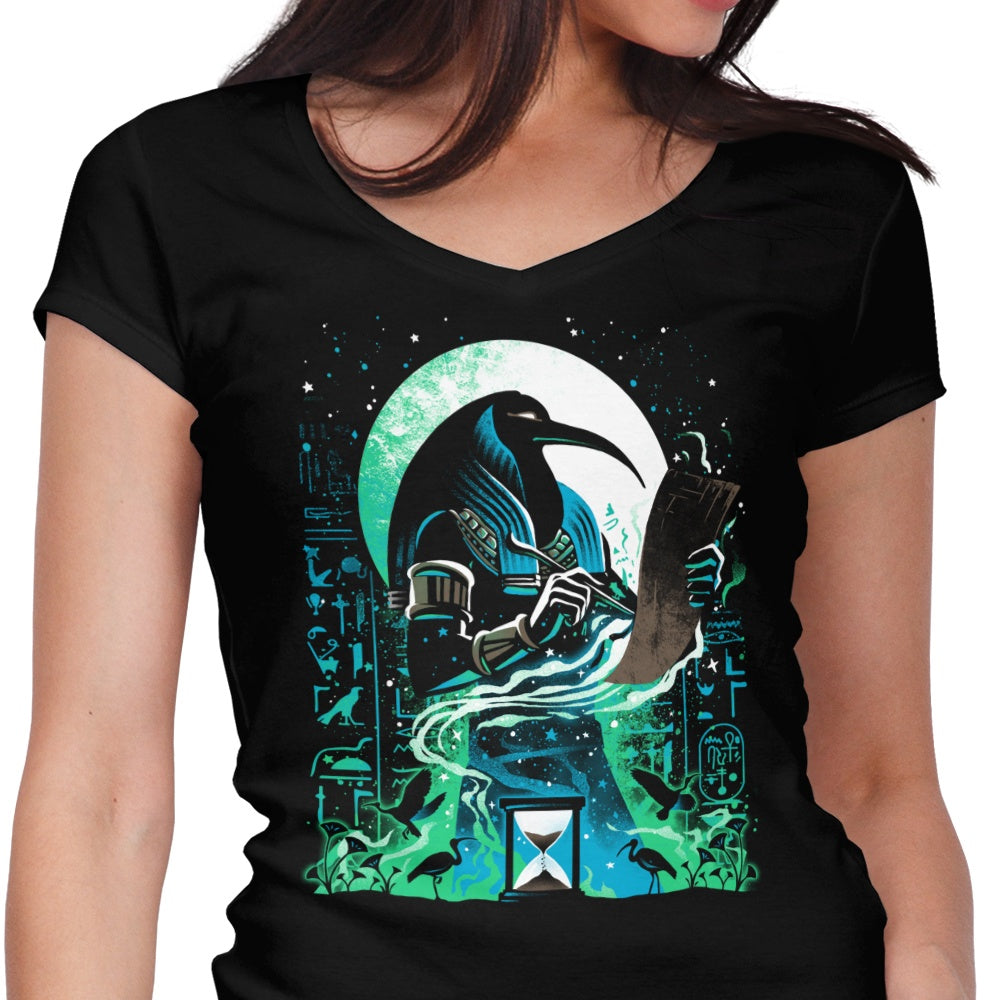 God of Writing and Knowledge Women's V-Neck - Adult & Kids T-Shirts, Sweatshirts & Hoodies apparel design preview 1