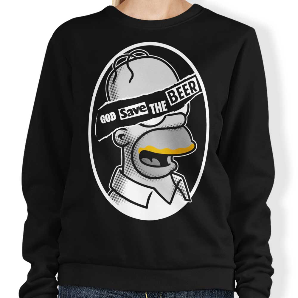 God Save the Beer - Adult & Kids T-Shirts, Sweatshirts & Hoodies apparel design preview 1