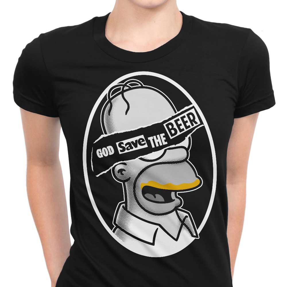 God Save the Beer Women's Apparel - Adult & Kids T-Shirts, Sweatshirts & Hoodies apparel design preview 1