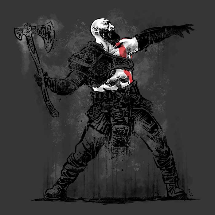 God Throwing Axe Men's Apparel - Adult & Kids T-Shirts, Sweatshirts & Hoodies apparel design preview 2